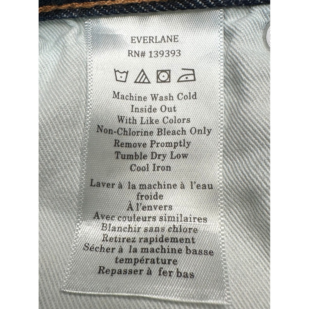 Everlane Uniform Athletic 4-Way Stretch Organic Jean Mens 30x29 Dark Wash Indigo - Picture 4 of 8